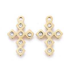 316 Surgical Stainless Steel Tiny Cross Charms&nbsp;STAS-F256-020G