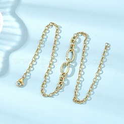 Brass Figaro Chain Cable Chain Necklaces&nbsp;NJEW-JN05690