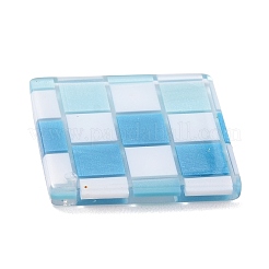 Checkerboard Style Rhombus Acrylic Pendants&nbsp;OACR-G008-01D