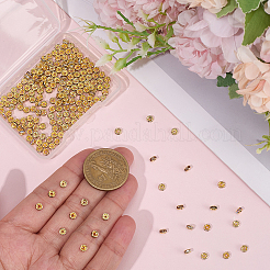 200Pcs 4 Colors Brass Grade A Rhinestone Spacer Beads&nbsp;KK-PA0001-05