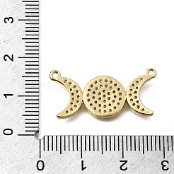 Religion Brass Micro Pave Clear Cubic Zirconia Pendants&nbsp;KK-K426-03G