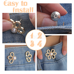 8 Styles Alloy Adjustable Jean Button Pins&nbsp;FIND-HY0004-61