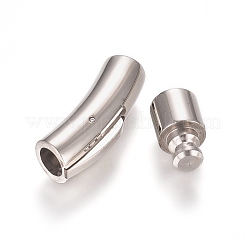 Tarnish Resistant 304 Stainless Steel Bayonet Clasps&nbsp;X-STAS-L238-004A-P