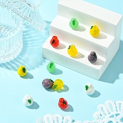 12Pcs 6 Colors Handmade Lampwork Beads&nbsp;LAMP-CJ0002-13