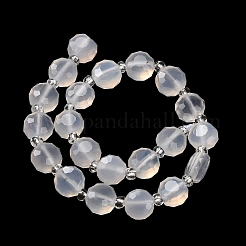 Natural White Agate Beads Strands&nbsp;G-B153-B02