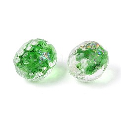 Handmade Foil Glass Beads&nbsp;FOIL-N029-10C