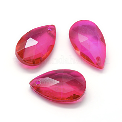 Faceted Glass Pendants&nbsp;GLAA-F069-L-M