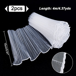 Polyester Flower Bouquet Wrapping Mesh Paper&nbsp;SRIB-WH0011-214A