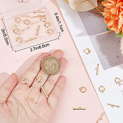 16 Sets Eco-friendly Brass Toggle Clasps&nbsp;KK-BBC0007-91