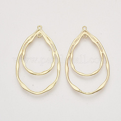 Alloy  2-Loop Link Pendants&nbsp;X-PALLOY-S121-221