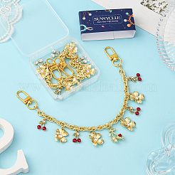 2Pcs 2 Styles Brass Bag Decorative Chains&nbsp;PURS-SC0001-03