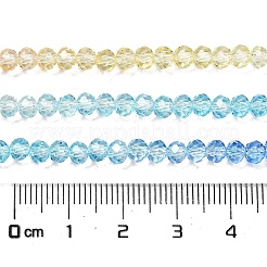 Transparent Painted Glass Beads Strands&nbsp;DGLA-A034-T4mm-A13