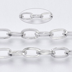 304 Stainless Steel Paperclip Chains&nbsp;CHS-N001-11S