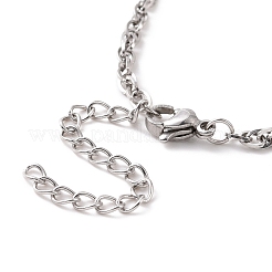 Non-Tarnish 304 Stainless Steel Rope Chain Bracelet for Men Women&nbsp;BJEW-E031-12P-01