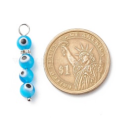 Handmade Evil Eye Lampwork  Pendants&nbsp;PALLOY-JF01725-01