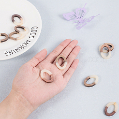 Resin & Wood Link Rings&nbsp;RESI-OL0001-05B