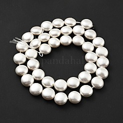 Electroplated Shell Pearl Beads Strands&nbsp;BSHE-G027-04