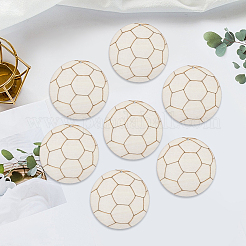 10Pcs Unfinished Blank Wooden Pendants Set for Painting Arts&nbsp;WOOD-CP0001-23A