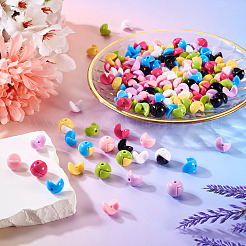 160Pcs 8 Colors Transparent Acrylic Beads&nbsp;OACR-TA0002-58