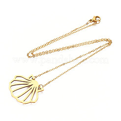 201 Stainless Steel Pendant Necklaces&nbsp;NJEW-T009-JN068-2-40
