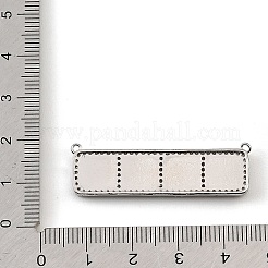 Brass Micro Pave Clear Cubic Zirconia Connector Charms&nbsp;CU-CBA30E8-01P-B08