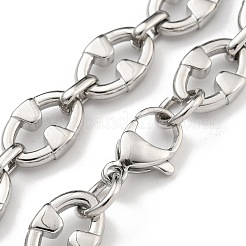 304 Stainless Steel Link Chain Bracelets&nbsp;BJEW-H618-02P