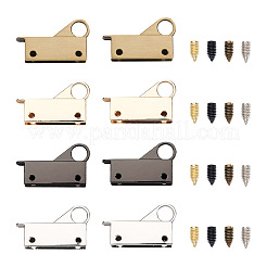8 Sets 4 Colors Zinc Alloy Bag Lock Catch Clasps&nbsp;FIND-GN0001-11