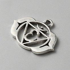 Chakra Zinc Tibetan Style Alloy Pendants&nbsp;FIND-WH0137-05C-AS