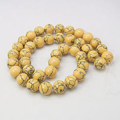 Synthetic Turquoise Beads Strands&nbsp;TURQ-H038-8mm-M