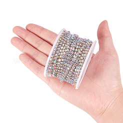 Brass Rhinestone Strass Chains&nbsp;CHC-T001-SS10-02S