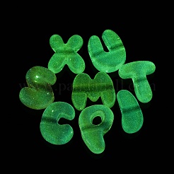 Luminous UV Plating Transparent Acrylic European Beads&nbsp;OACR-Q204-24