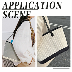 2Pcs 2 Colors 3D PU Leather Oval Bottom&nbsp;DIY-PH0008-93