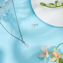 2Pcs 925 Sterling Silver Pendant Decoration&nbsp;STER-BBC0008-30B