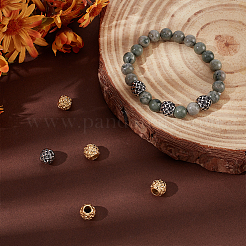 8Pcs 2 Colors 316 Surgical Stainless Steel European Beads&nbsp;FIND-UN0003-88