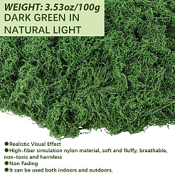 Polyester Artificial Moss&nbsp;DIY-CN0003-92C