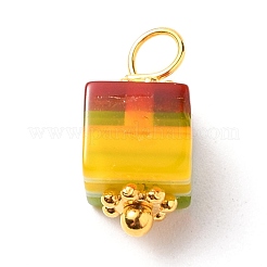Handmade Millefiori Glass Charms&nbsp;PALLOY-JF00554
