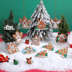 1Set Christmas Plastic Pendants&nbsp;DIY-SC0026-46B