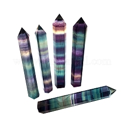 Natural Colorful Fluorite Pointed Prism Bar Home Display Decoration&nbsp;G-PW0007-098B