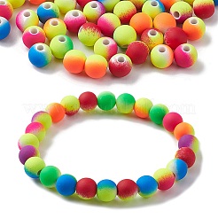 Rubberized Style Acrylic Beads&nbsp;MACR-YW0002-88