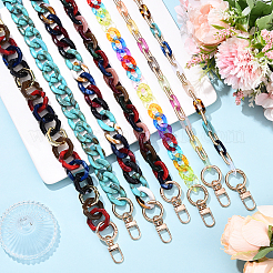 Transparent Acrylic Twisted Chain Bag Decorative Chains&nbsp;HJEW-YW00116-02