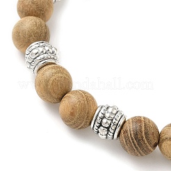 Flower Alloy Charm Bracelets&nbsp;BJEW-JB12354-01