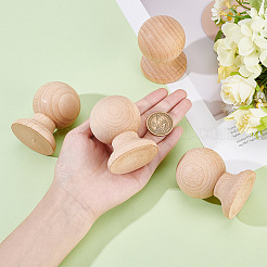 Roman DIY Wood Finials&nbsp;WOOD-WH0062-36