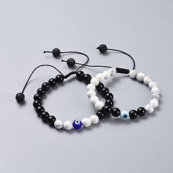 Adjustable Nylon Thread Braided Bead Bracelets Sets&nbsp;BJEW-JB04465