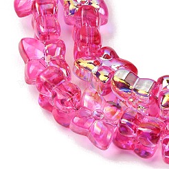 Transparent Glass Beads Strands&nbsp;GL-CBAAE04-02H