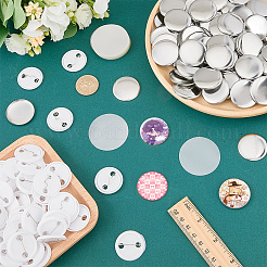 Flat Round Sublimation Blank Badge Button Parts&nbsp;IFIN-WH0011-79B