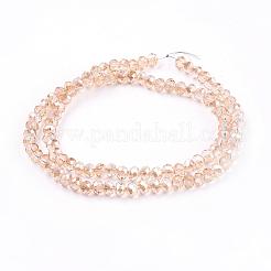 Electroplate Glass Beads Strands&nbsp;EGLA-D020-6x4mm-71