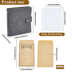 PU Leather Cover Loose Leaf Binder Photo Albums with Self-Adhesive Kraft Paper Seed Saving Envelopes&nbsp;AJEW-CY0001-84