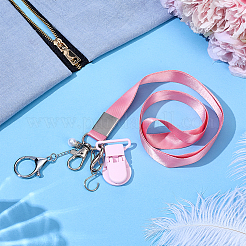 2Pcs Alloy & 304 Stainless Steel Clasps & ABS Plastic Pearl Beaded Zipper Helpers&nbsp;HJEW-PH02479