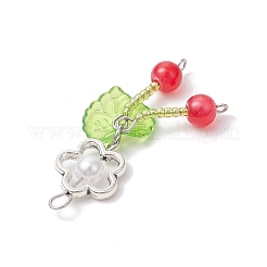 8Pcs 8 Colors ABS Plastic Imitation Pearl Pendants&nbsp;PALLOY-JF03872