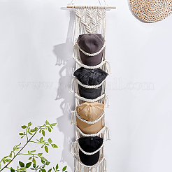 1Pc Cotton with Wood Wall Hat Hanger&nbsp;ODIS-PH0001-77